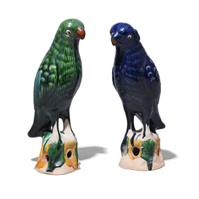 Porcelain Parrot Joss Stick Holder