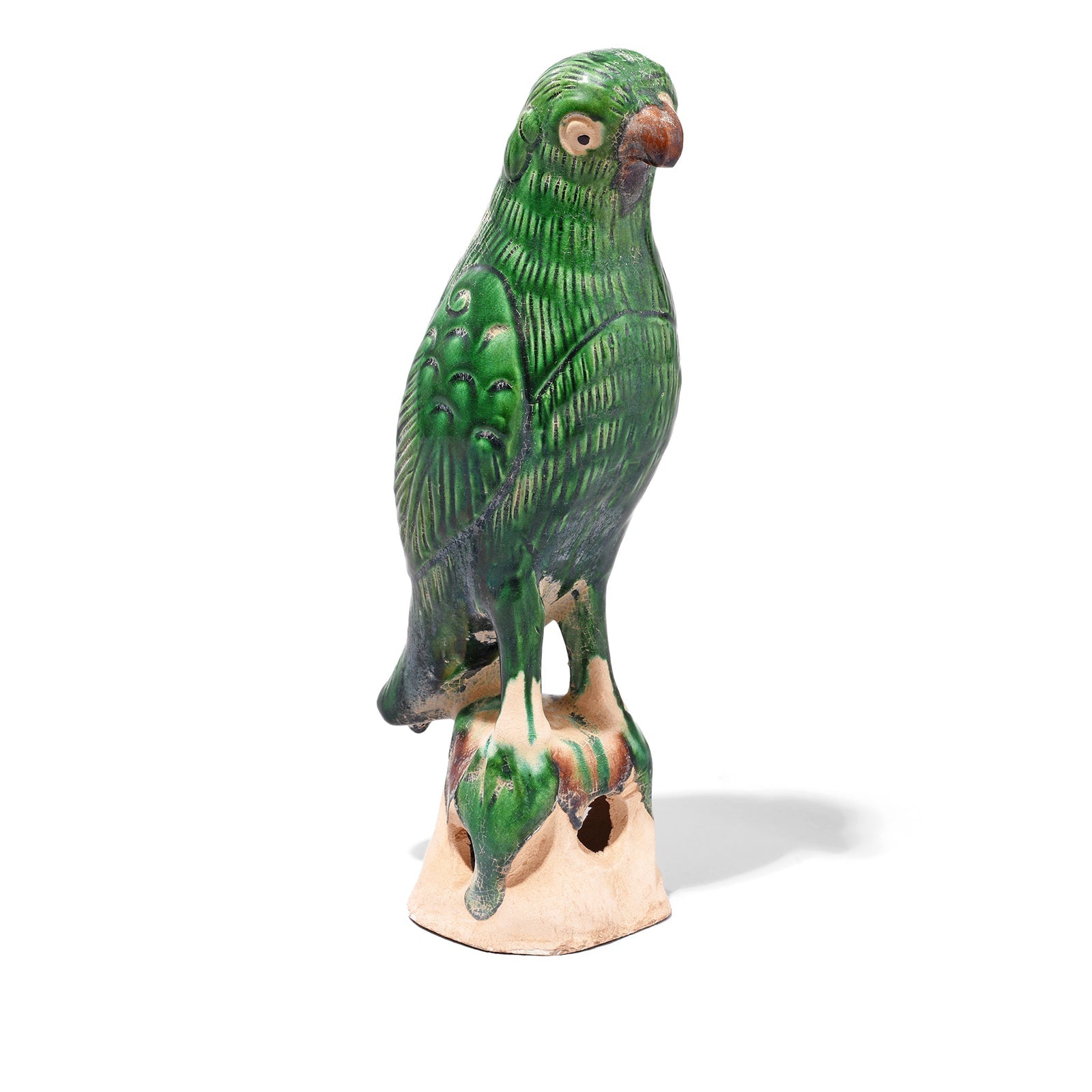 Porcelain Parrot Joss Stick Holder