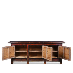 Painted Sideboard From Qinghai Province - 19th Century