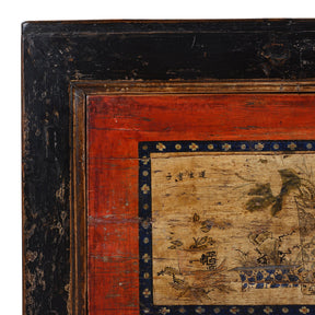 Painted Gansu Grain Store Sideboard - 19th Century
