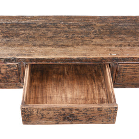Elm Farmhouse Console Table From Henan - 19th Century