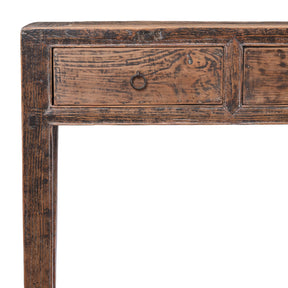 Elm Farmhouse Console Table From Henan - 19th Century