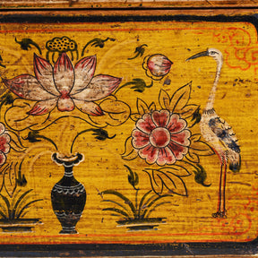 Painted Chest From Gansu - 19th Century
