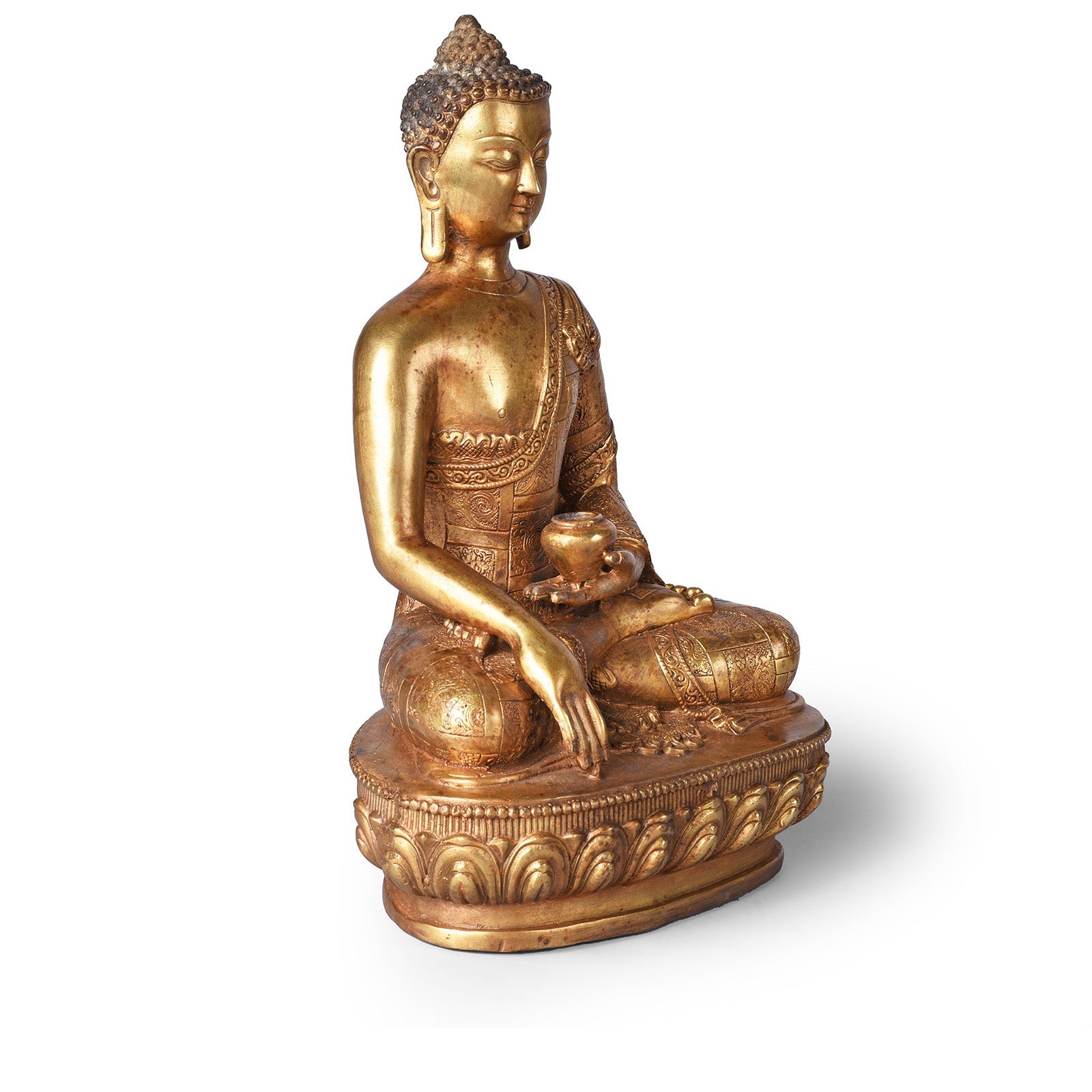 Gilt Brass Buddha - Varada Mudra