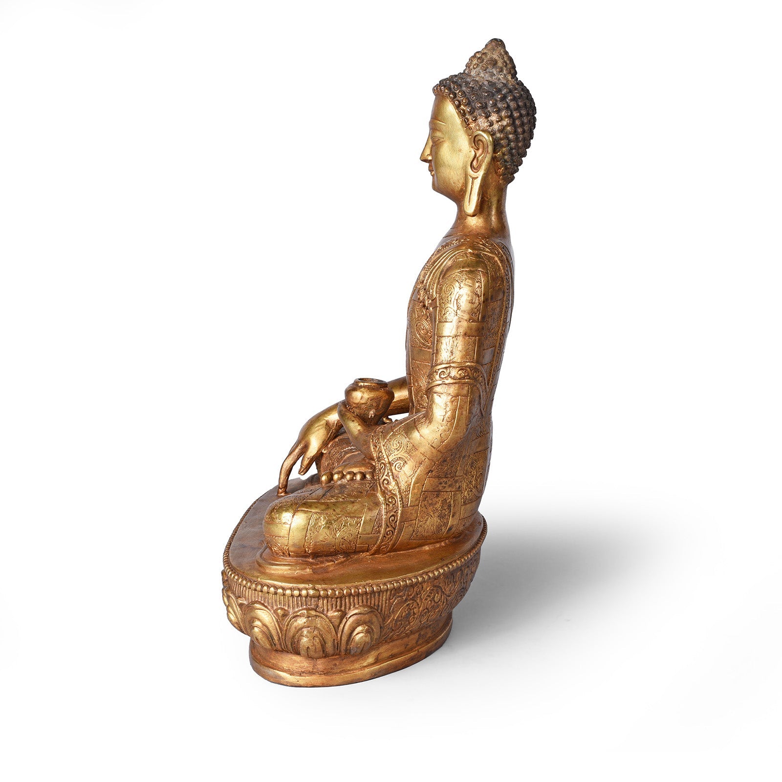 Gilt Brass Buddha - Varada Mudra