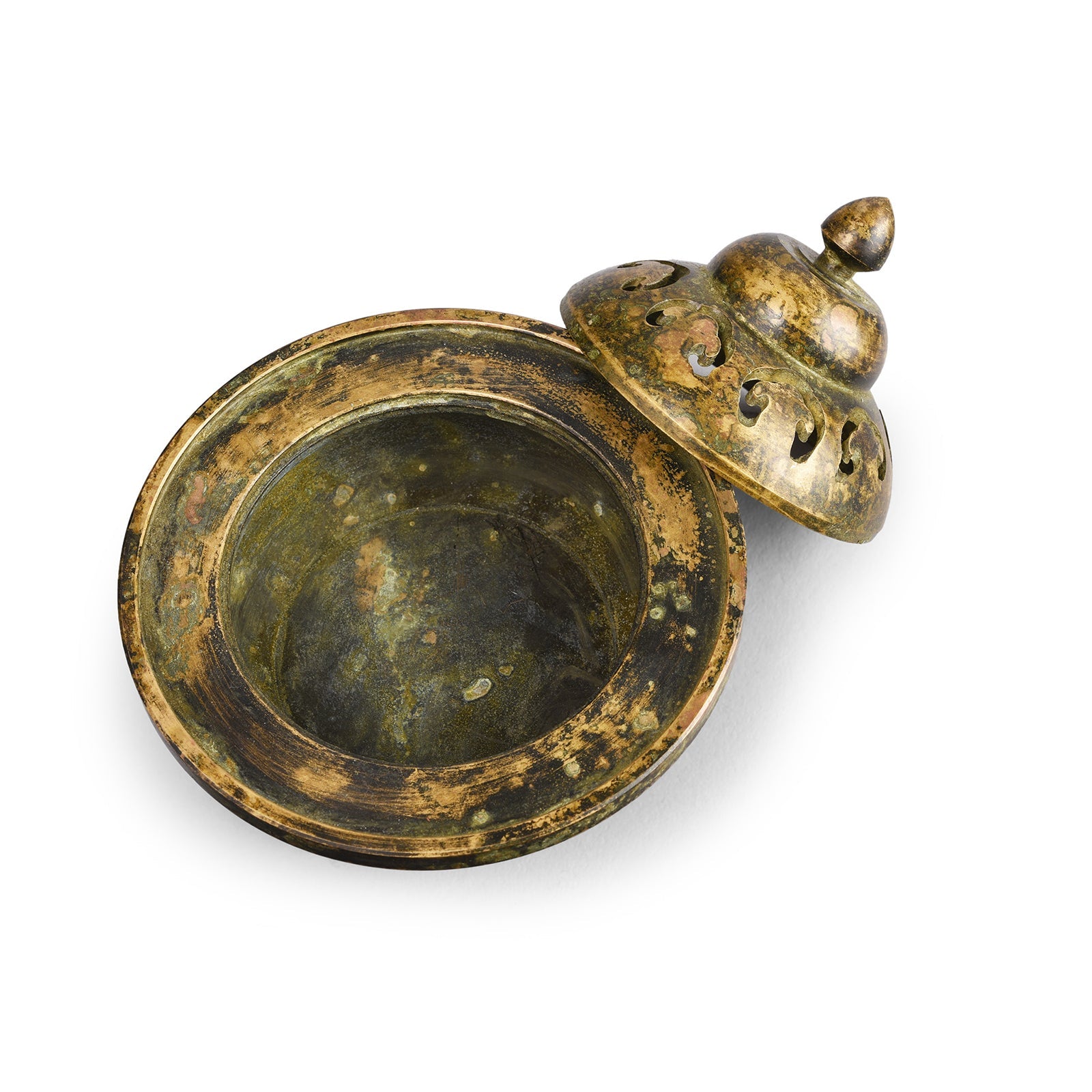 Bronze Incense Censer & Lid