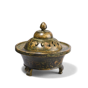 Bronze Incense Censer & Lid