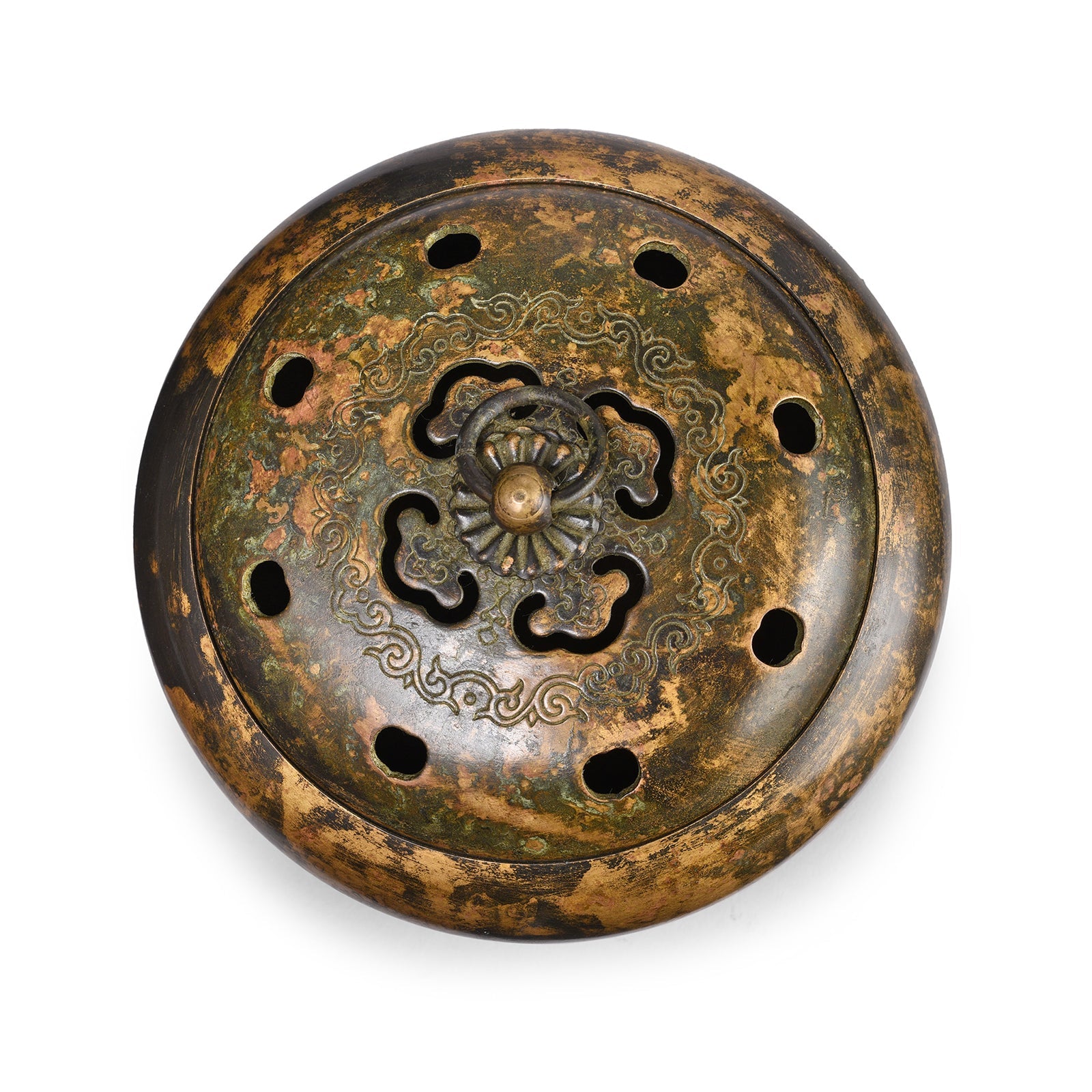 Bronze Incense Burner With Lid