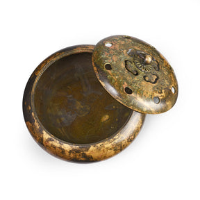 Bronze Incense Burner With Lid