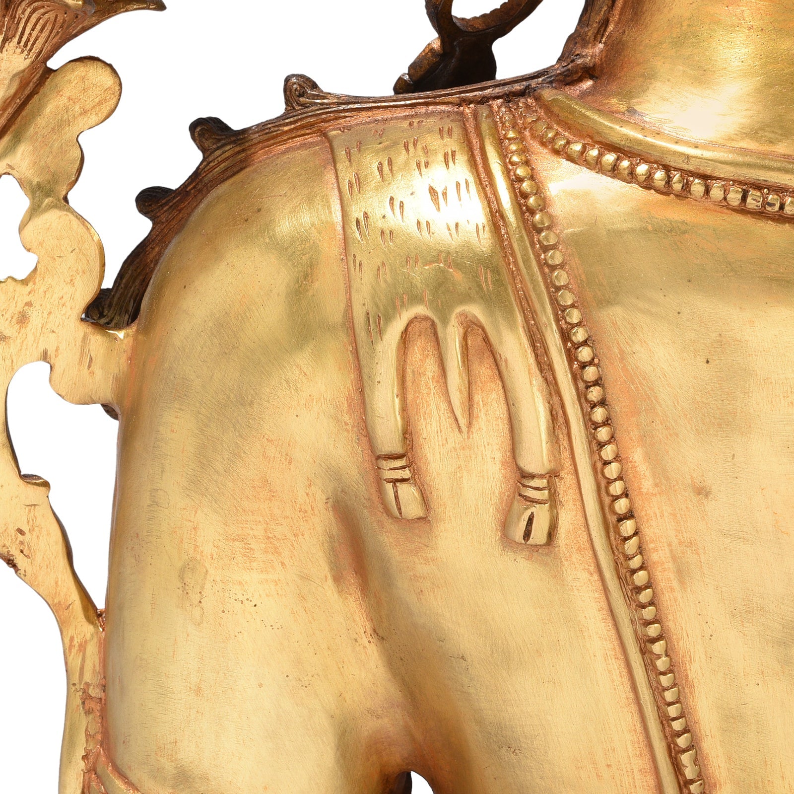 Gilt Brass Statue Of Indra