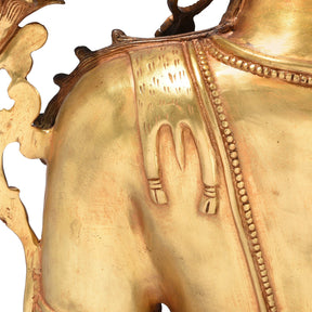 Gilt Brass Statue Of Indra