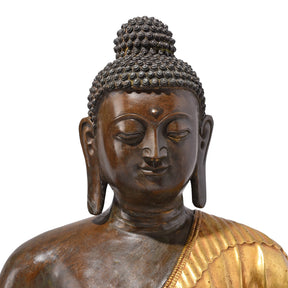 Gilded Statue Of Buddha - Dhyana Mudra