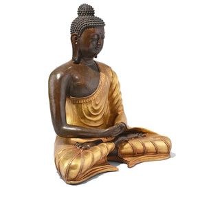 Gilded Statue Of Buddha - Dhyana Mudra