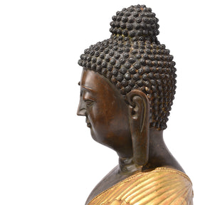 Gilded Statue Of Buddha - Dhyana Mudra