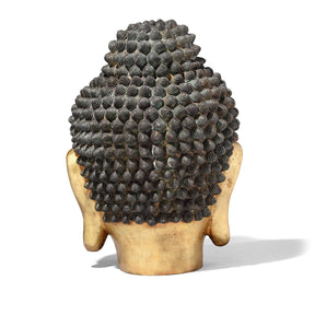 Gilded Brass Head of Lord Buddha