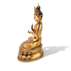 Gilt Brass Statue Of Amitāyus