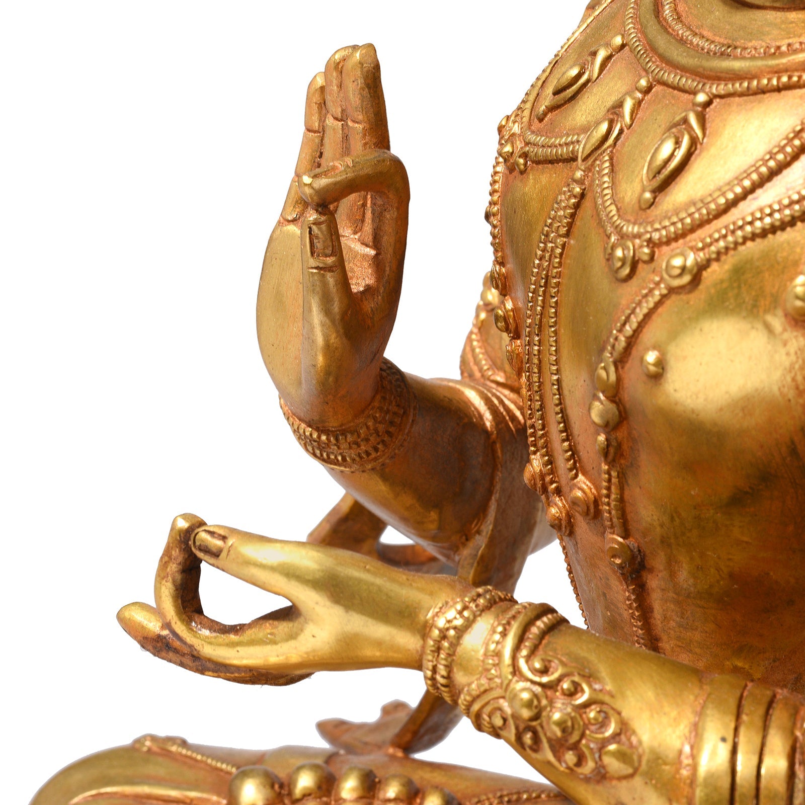 Gilt Brass Statue Of Amitāyus