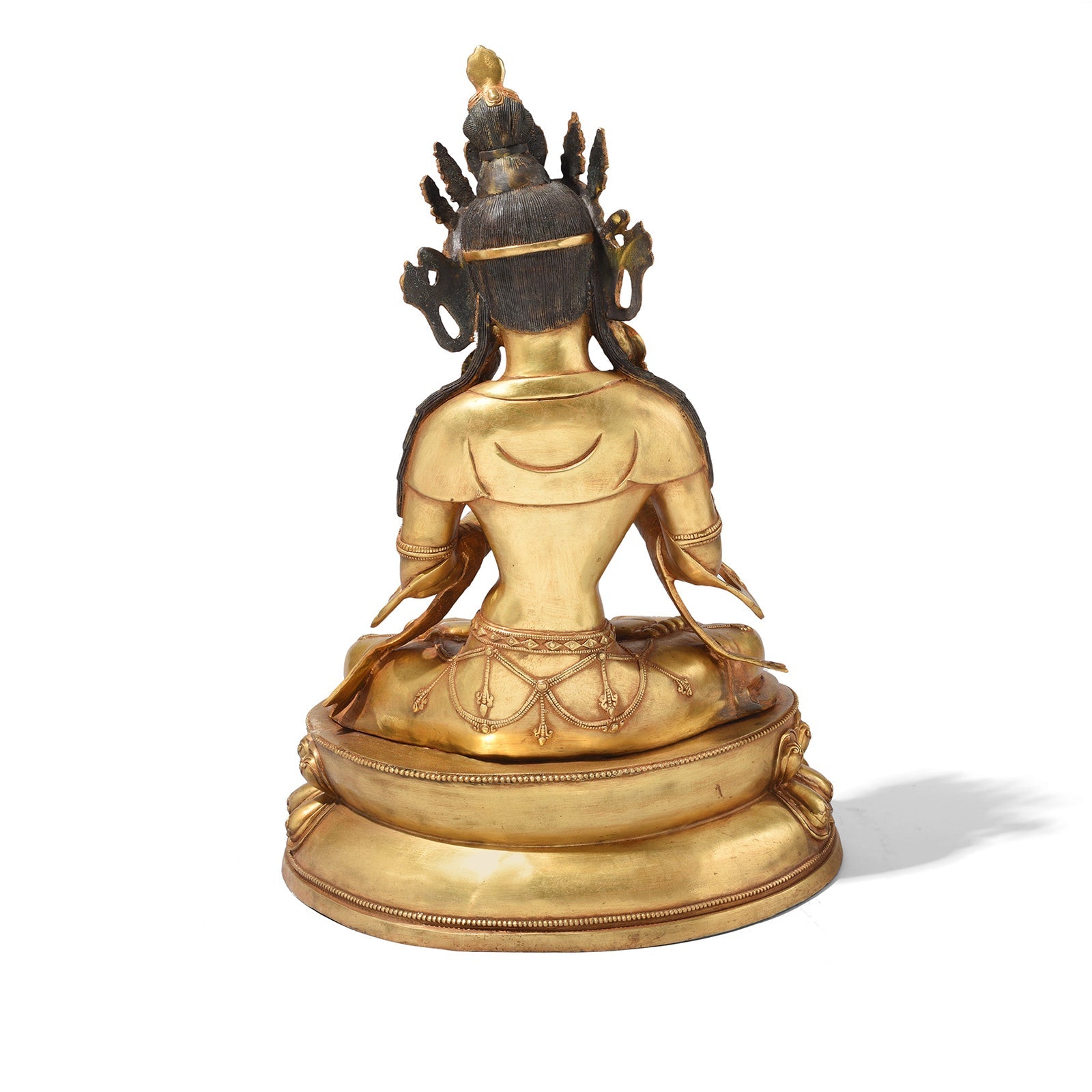 Gilt Brass Statue Of Amitāyus