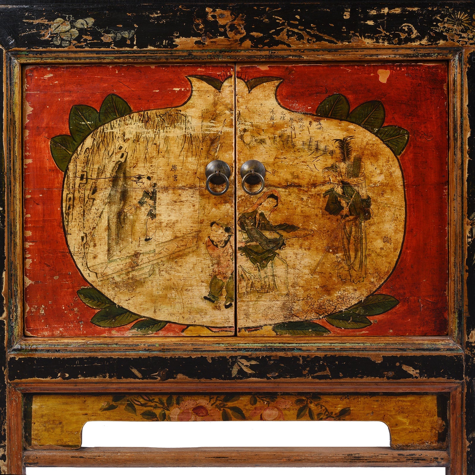 Painted Mongolian Sideboard - 19th Century