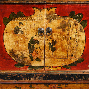 Painted Mongolian Sideboard - 19th Century