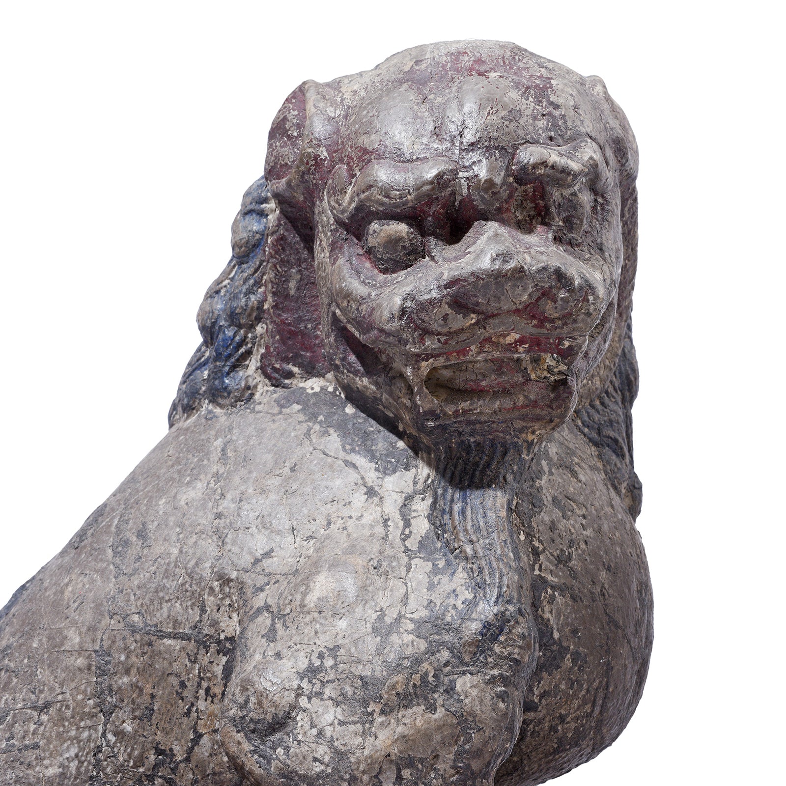 Pair Of Stone Guardian Lions (Foo Dogs) - Circa 1920