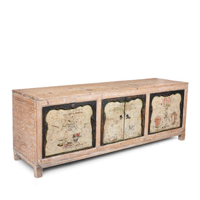 Painted Low Sideboard From Gansu, China - 19th Century