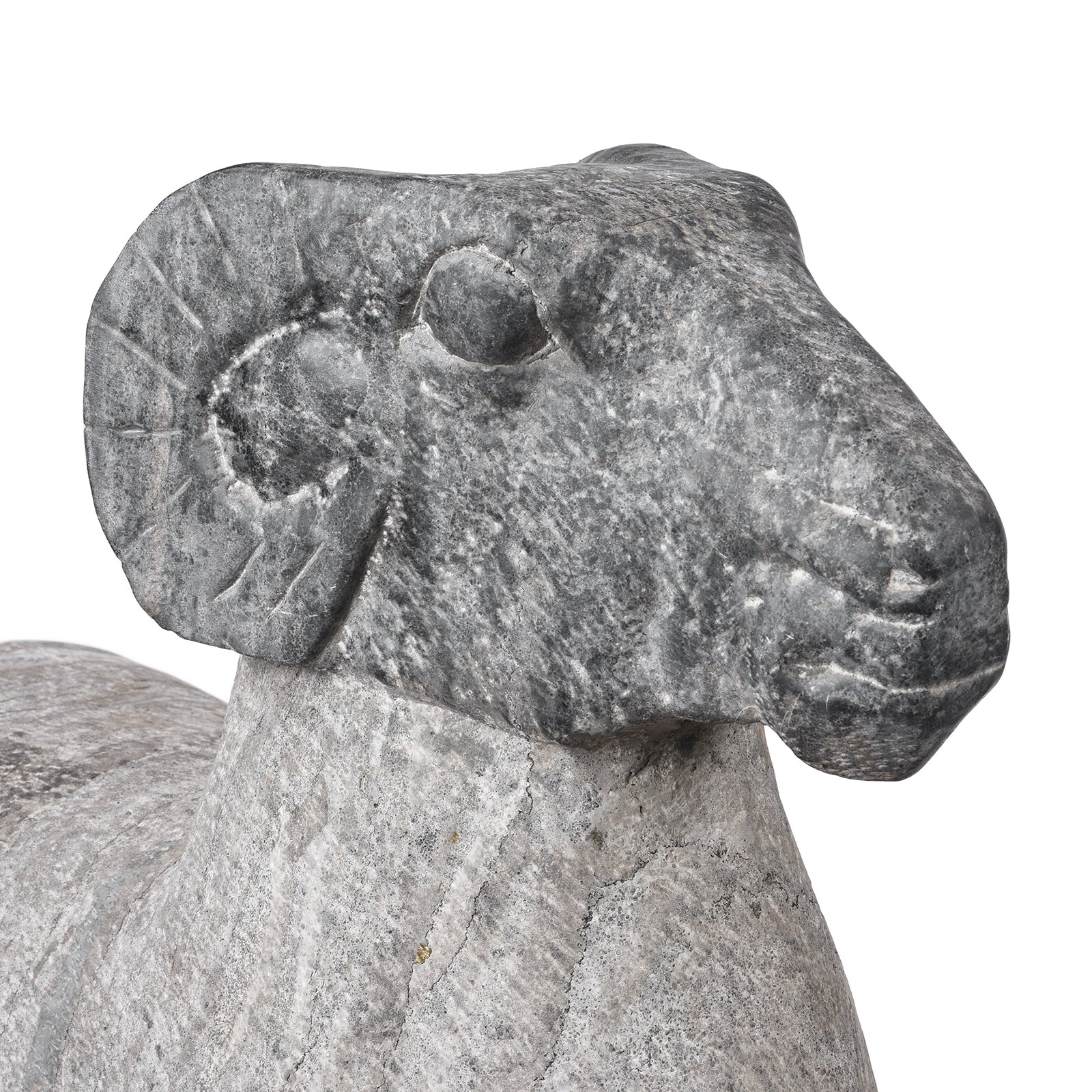 Hand Carved Granite Rams From Hebei Province