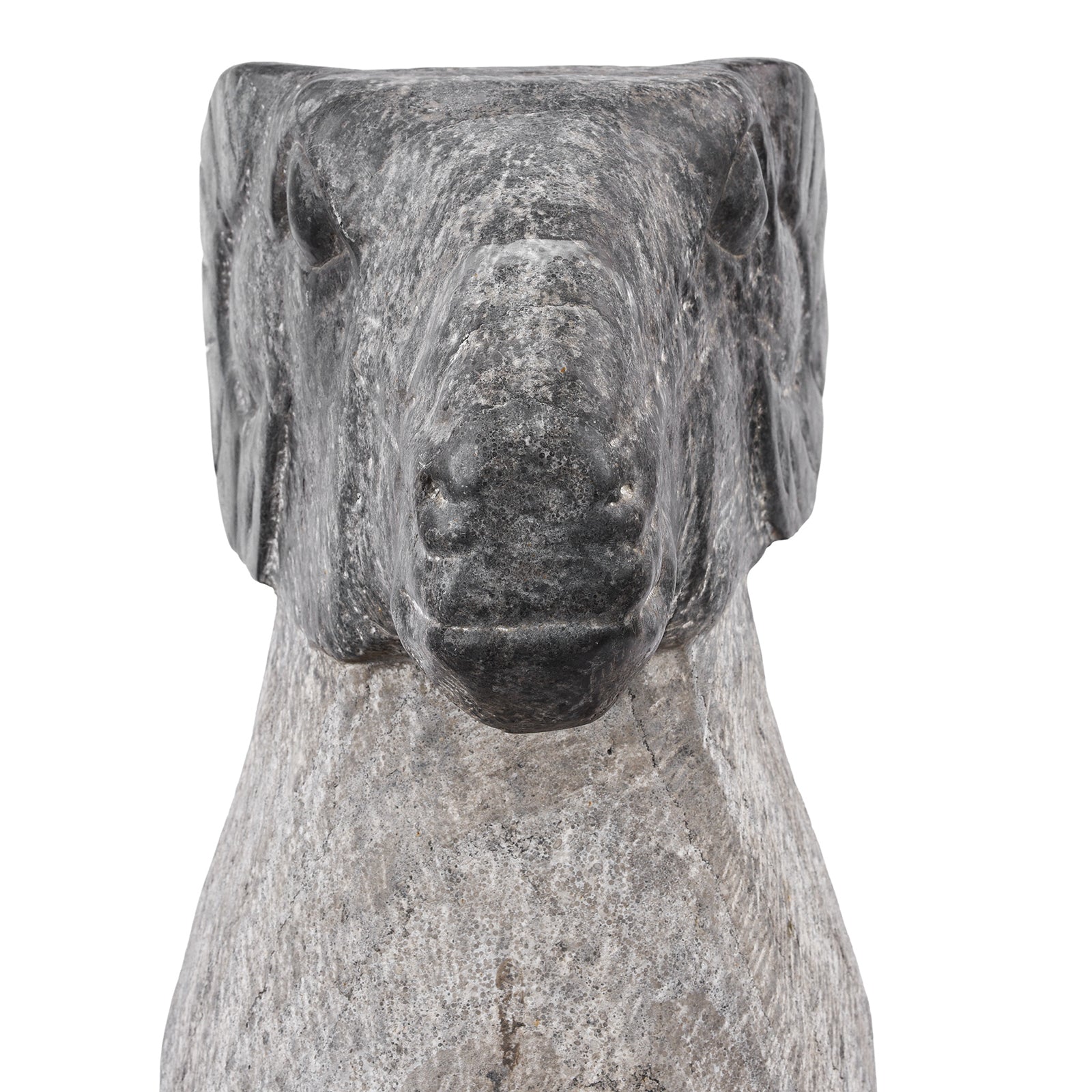 Hand Carved Granite Rams From Hebei Province