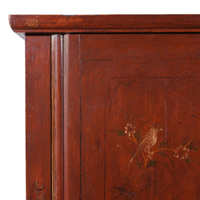 Red Lacquer Fujian Wedding Cabinet - 19th Century