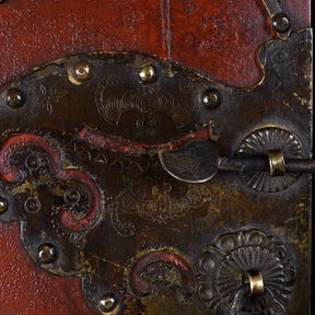 Red Lacquer Fujian Wedding Cabinet - 19th Century