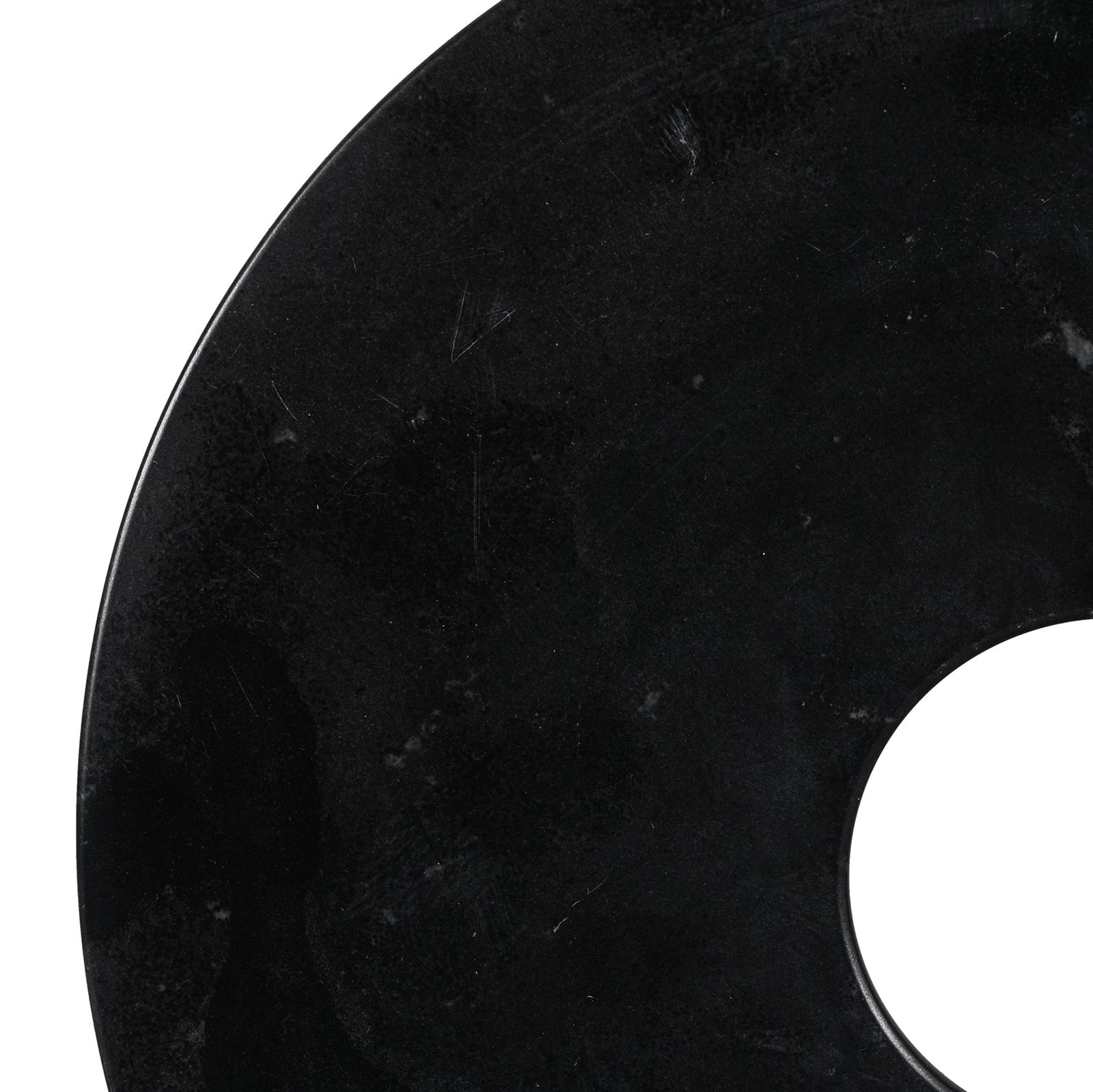 Polished Marble Bi on Iron Stand