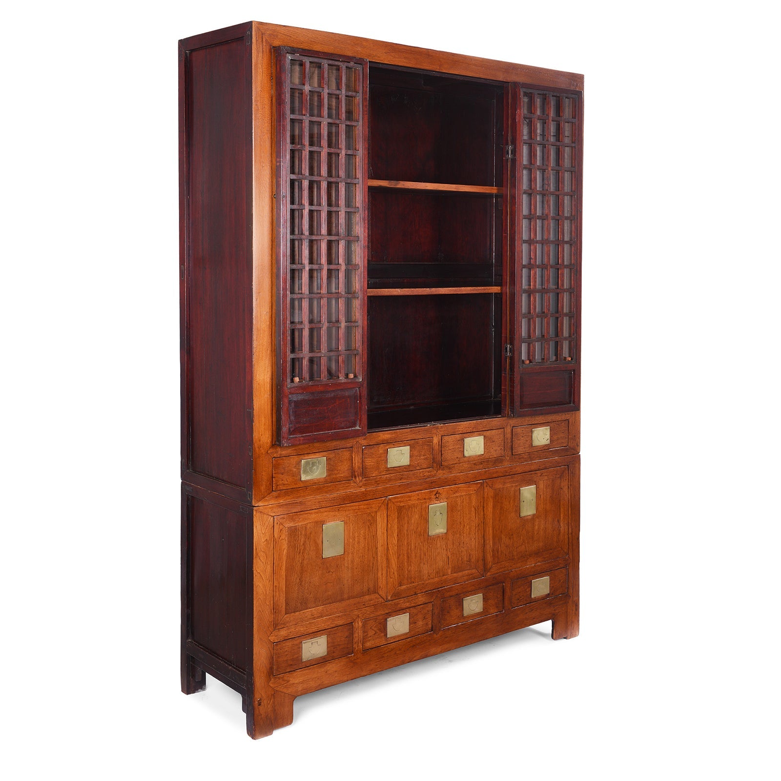 Glazed Chinese Display Cabinet - 19th Century