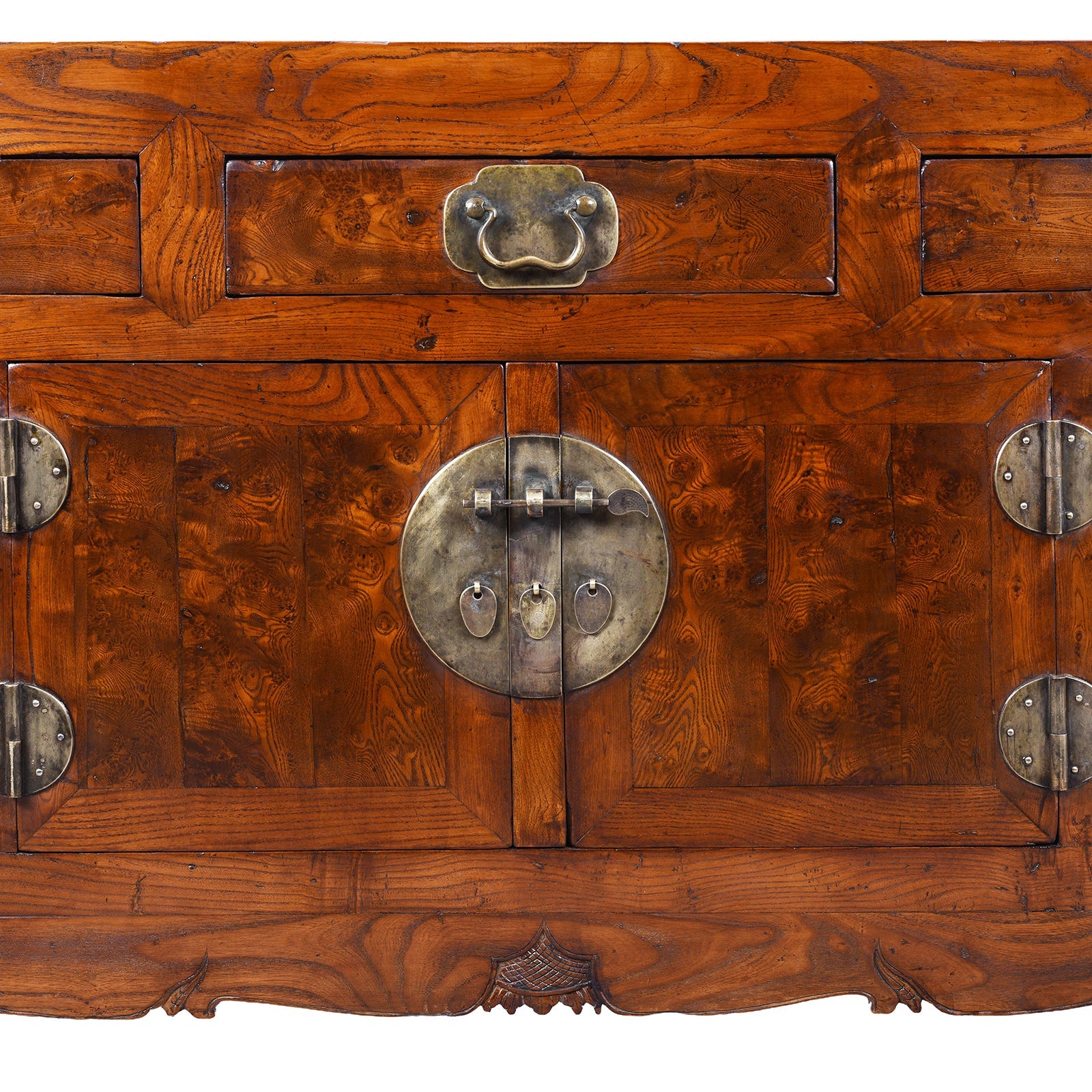 Tianjin Sideboard Made From Burr Elm - 19th Century