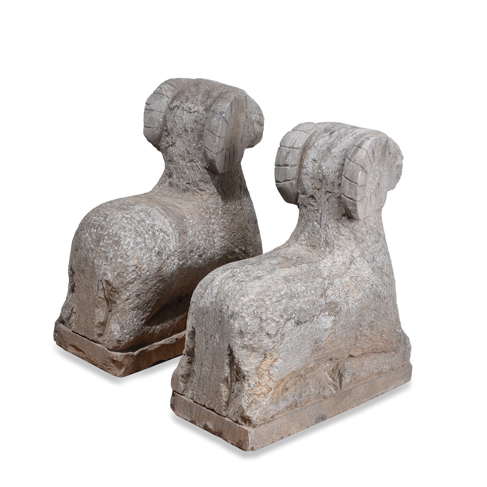Hand Carved Granite Ram From Hebei Province