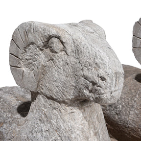 Hand Carved Granite Ram From Hebei Province