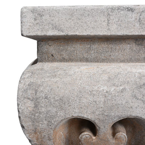 Hand Carved Stone Chinese Side Table