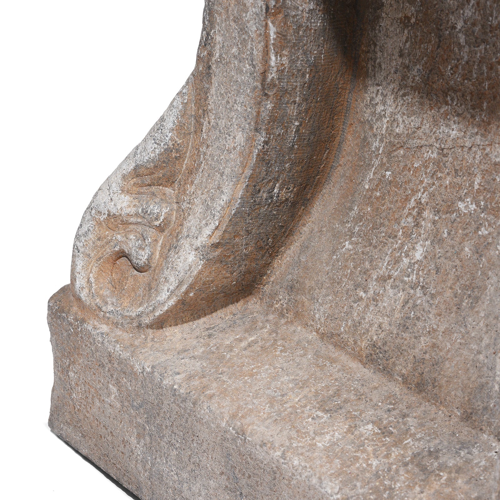 Hand Carved Stone Chinese Side Table