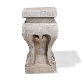 Hand Carved Stone Chinese Side Table