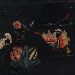 Black Lacquer Wedding Cabinet from Shanxi - 19th Century