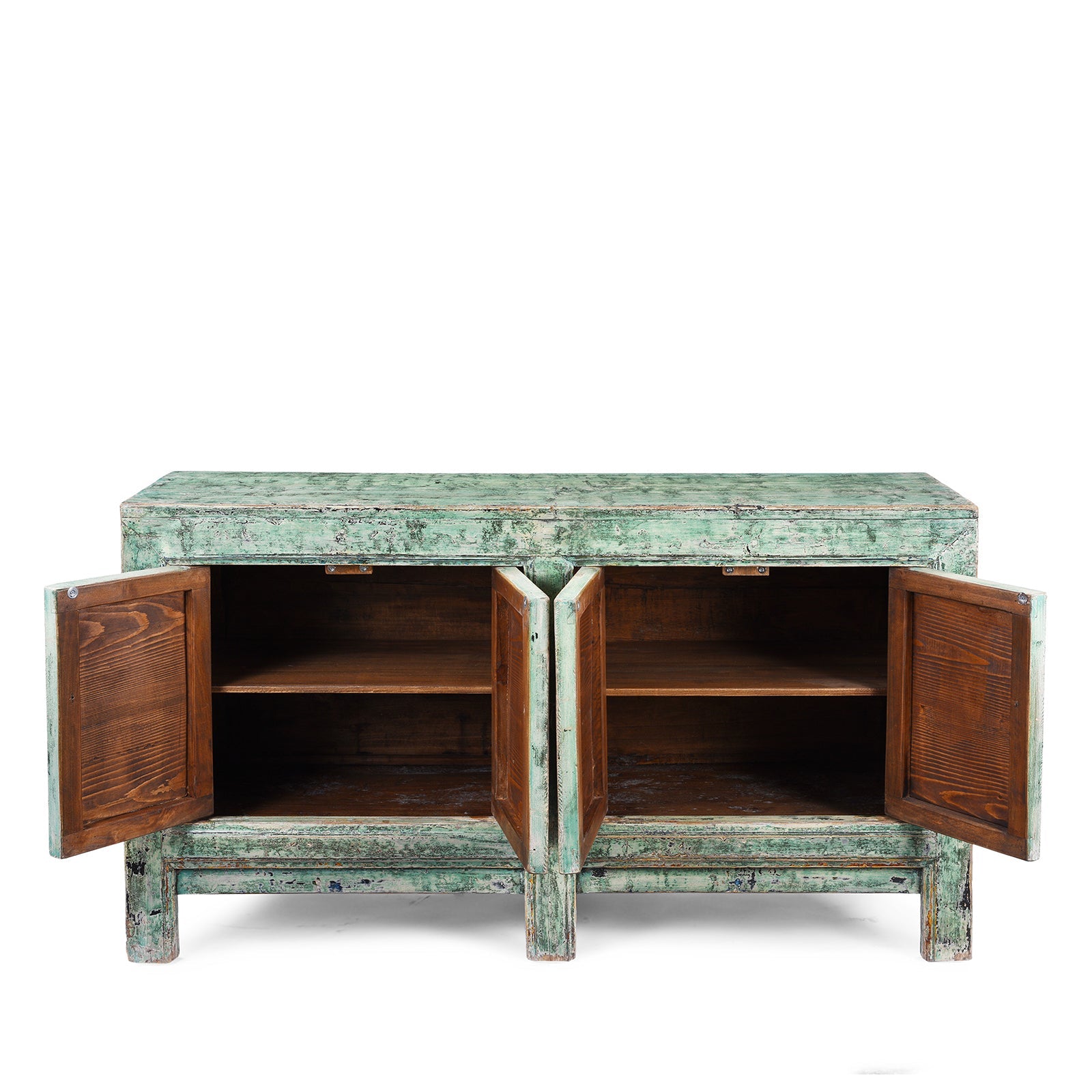 Vintage Mint Painted Sideboard From Shanxi