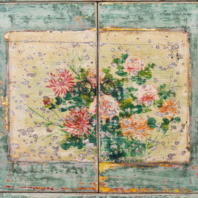 Vintage Mint Painted Sideboard From Shanxi