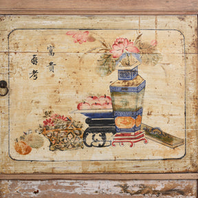 Pale Painted Sideboard From Shanxi - 19th Century