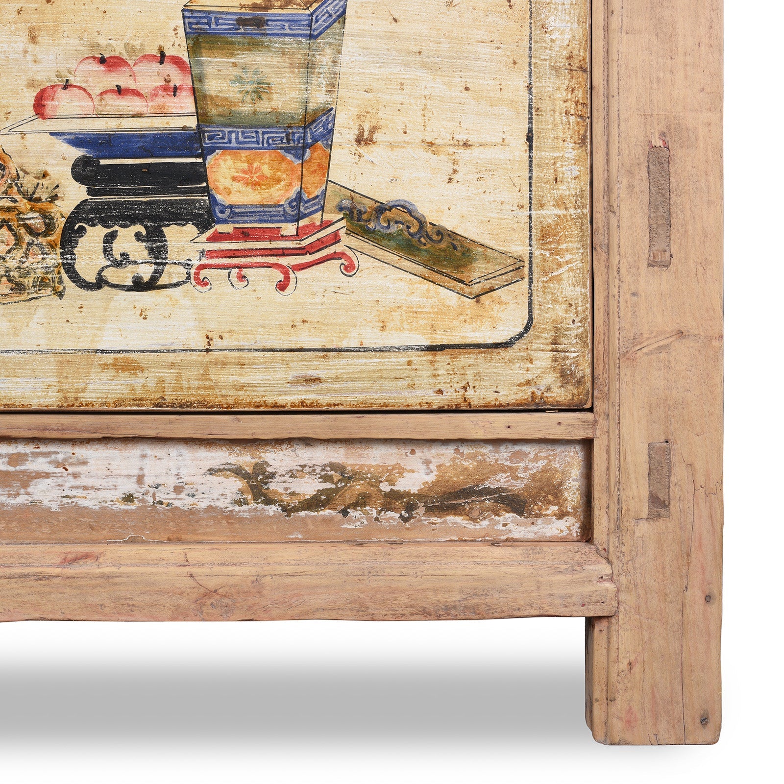 Pale Painted Sideboard From Shanxi - 19th Century