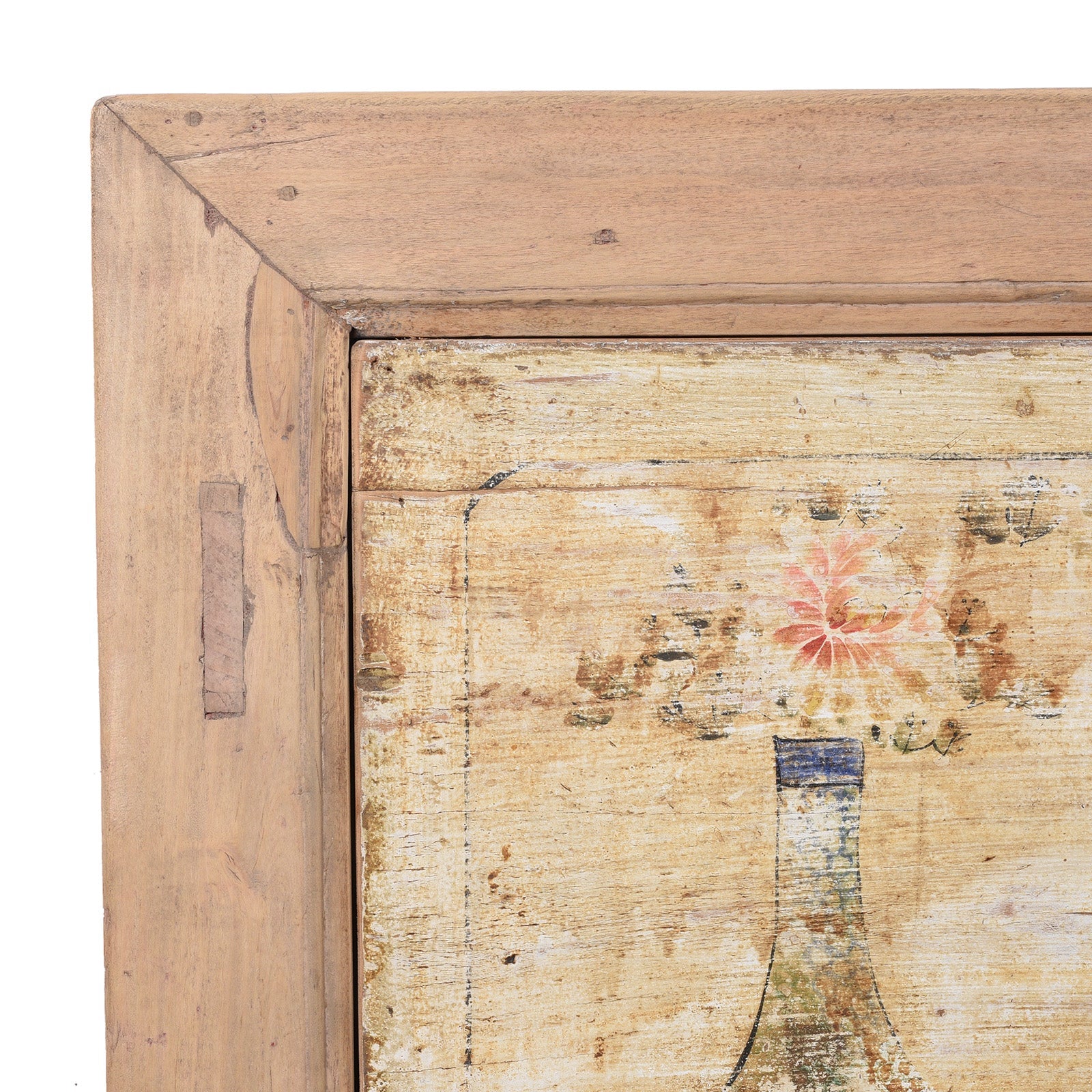 Pale Painted Sideboard From Shanxi - 19th Century