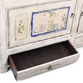 White Painted Sideboard From Mongolia - Ca 1920
