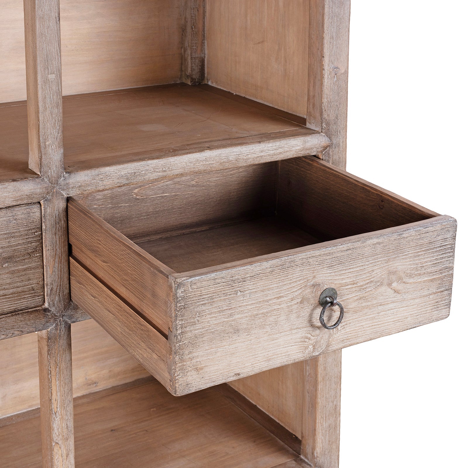 Bleached Shelving Unit Made From Old Pine