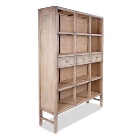 Bleached Shelving Unit Made From Old Pine