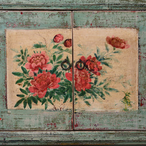 Vintage Mint Painted Sideboard From Shanxi – Circa 1930