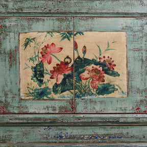 Vintage Mint Painted Sideboard From Shanxi – Circa 1930