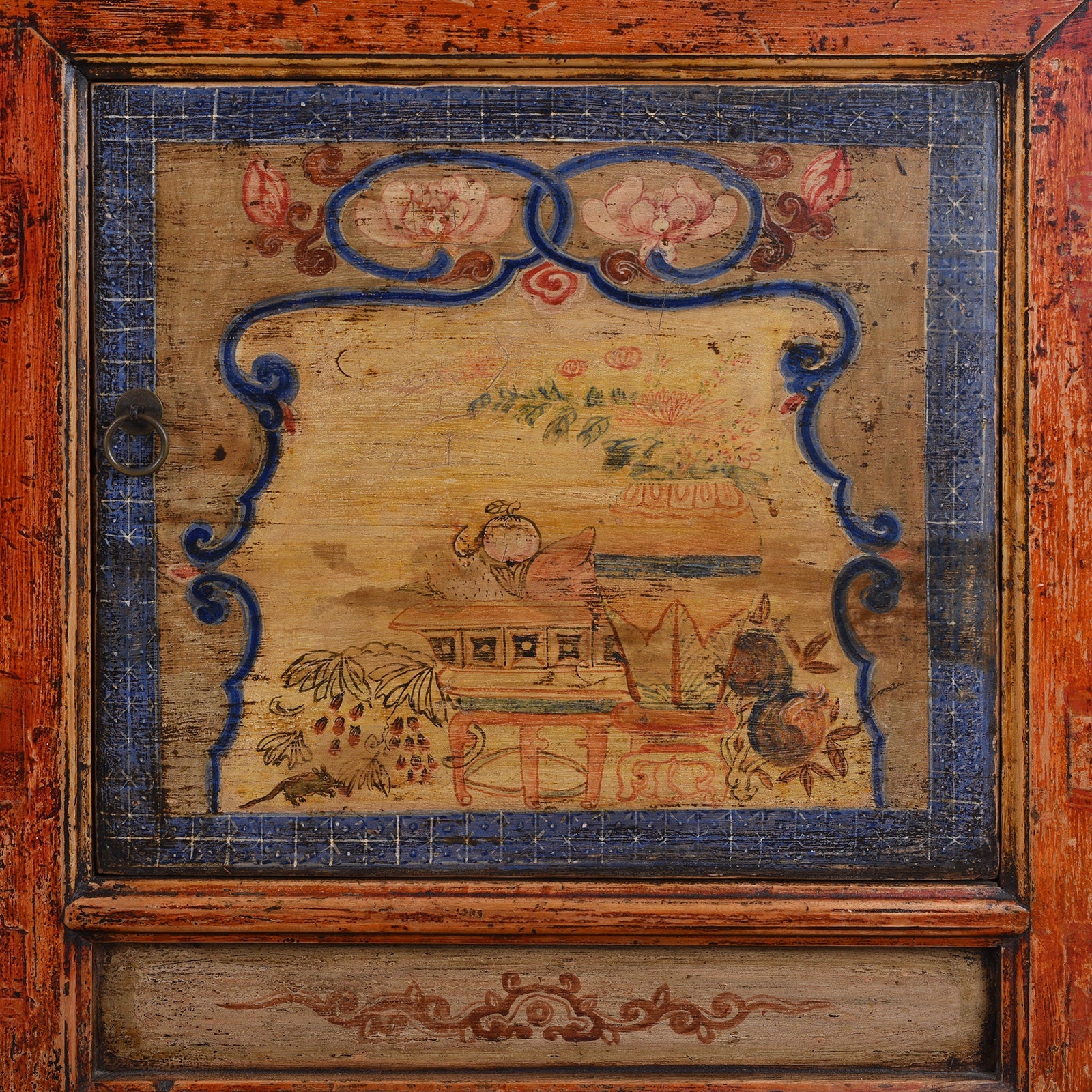 Painted Qinghai Sideboard - 19th Century